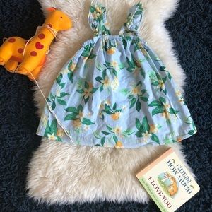 Adorable citrus sundress 6-12mo